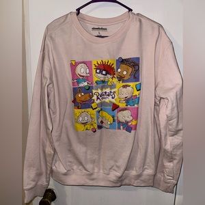 SOLD Nickelodeon Rugrat’s Pale Pink Crewneck Size L